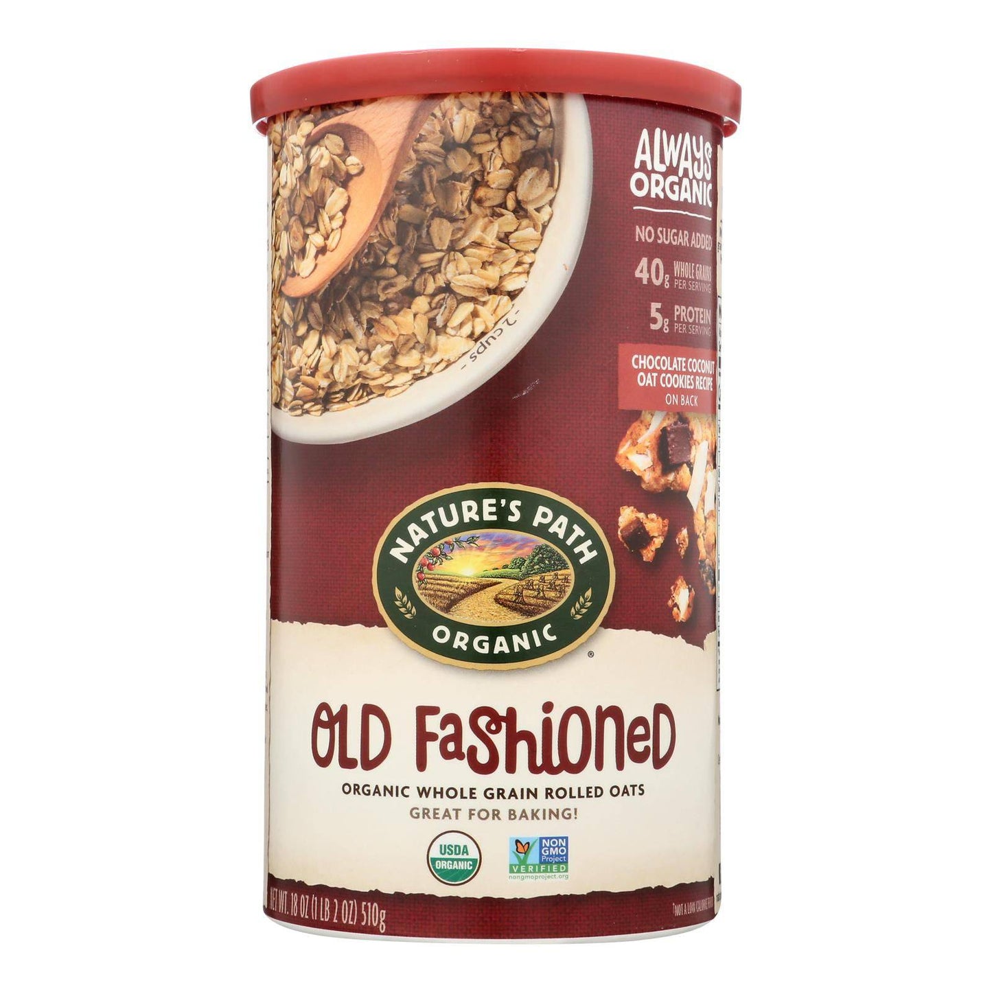 Nature's Path Oats - Old Fashioned - Case Of 6 - 18 Oz. | OnlyNaturals.us