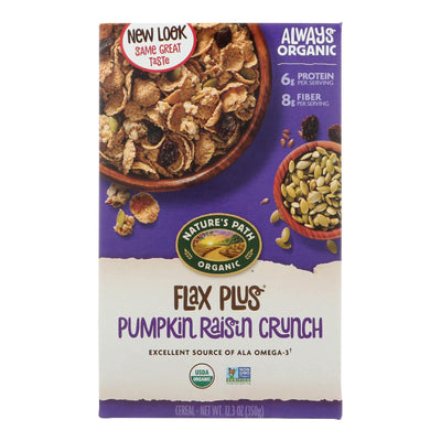 Nature's Path Organic Flax Plus Cereal - Pumpkin Raisin Crunch - Case Of 12 - 12.35 Oz. | OnlyNaturals.us