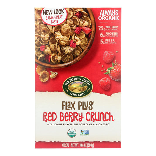 Buy Nature's Path Organic Flax Plus Cereal - Red Berry Crunch - Case Of 12 - 10.6 Oz.  at OnlyNaturals.us