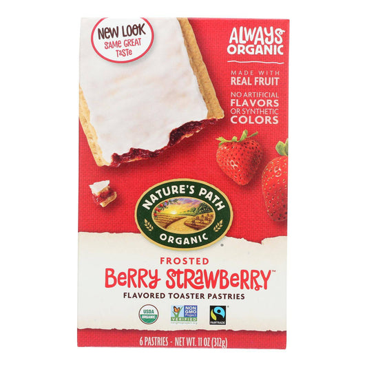 Nature's Path Organic Frosted Toaster Pastries - Berry Strawberry - Case Of 12 - 11 Oz. | OnlyNaturals.us