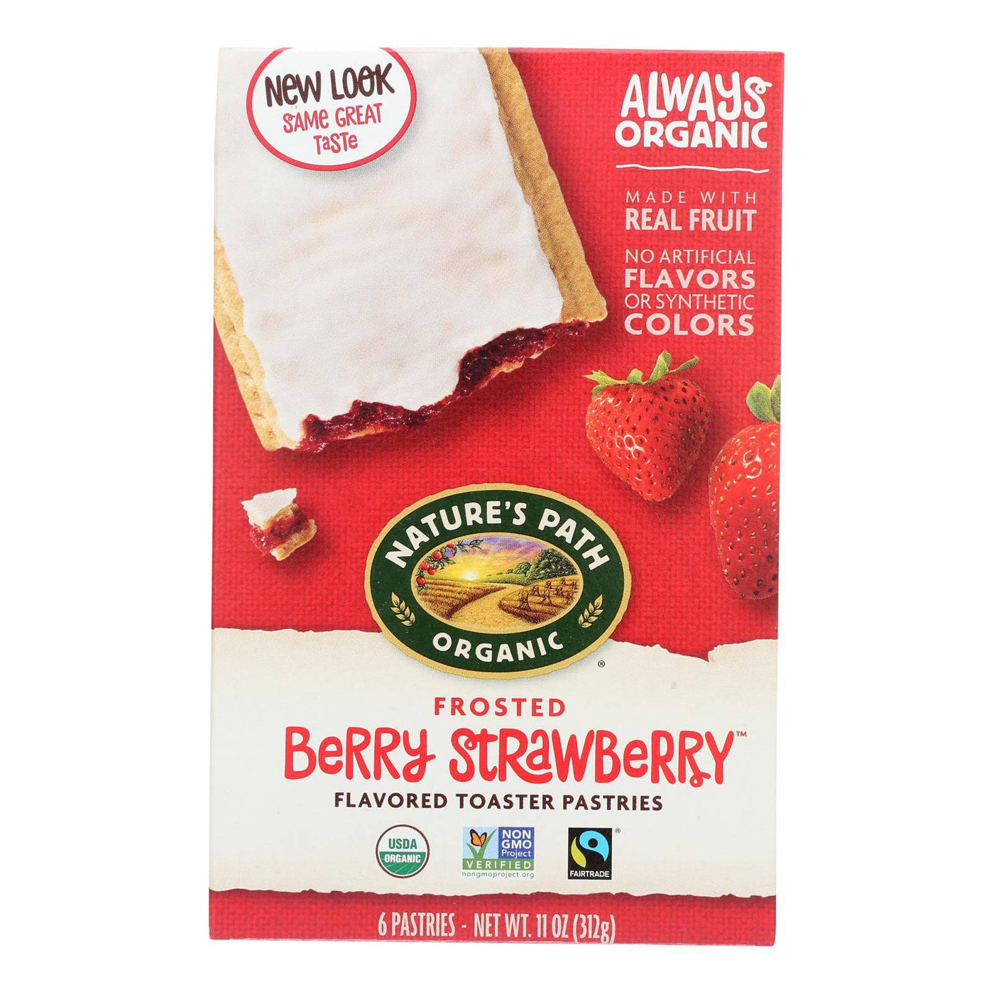 Nature's Path Organic Frosted Toaster Pastries - Berry Strawberry - Case Of 12 - 11 Oz. | OnlyNaturals.us