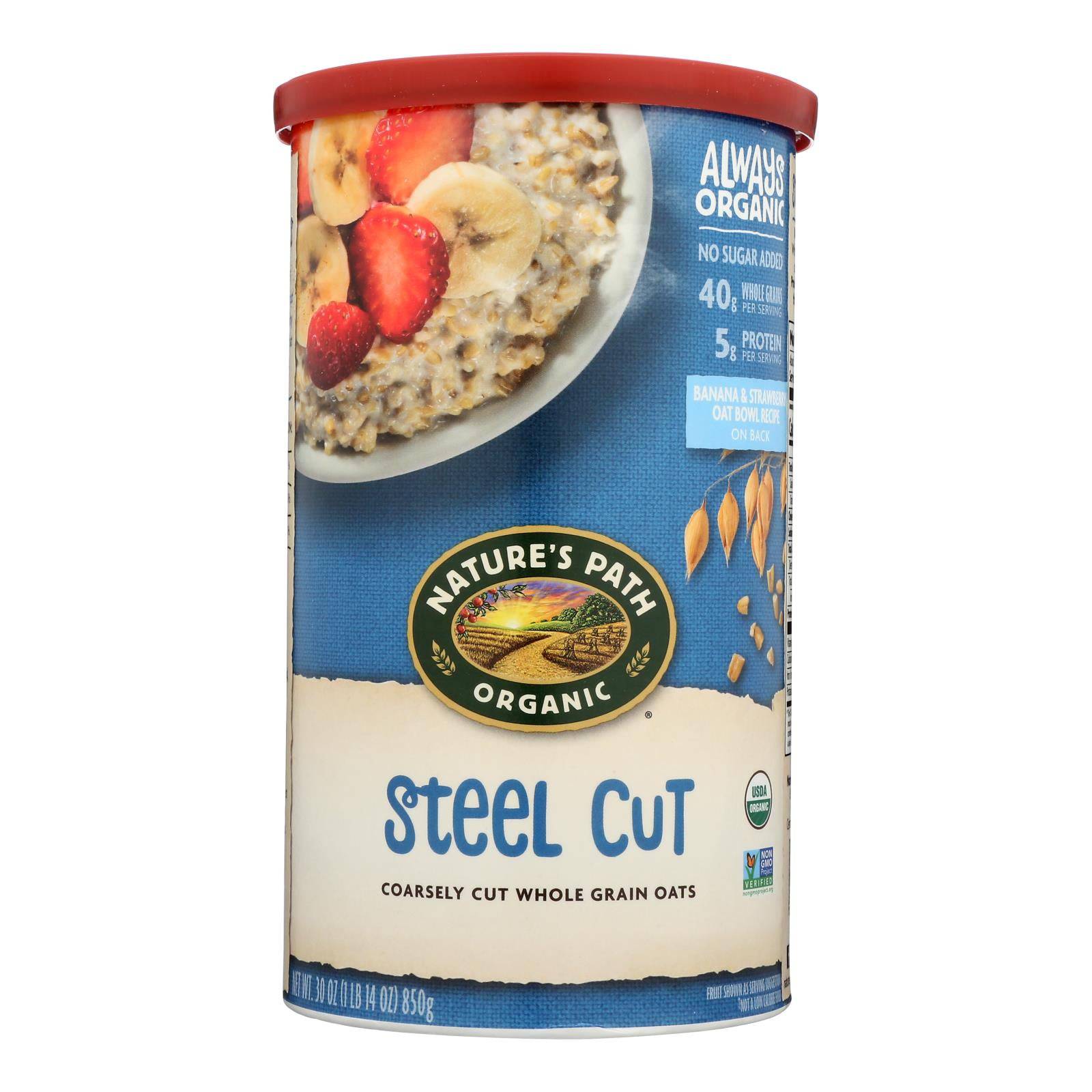 Buy Nature's Path Organic Steel Cut Oats - Case Of 6 - 30 Oz.  at OnlyNaturals.us