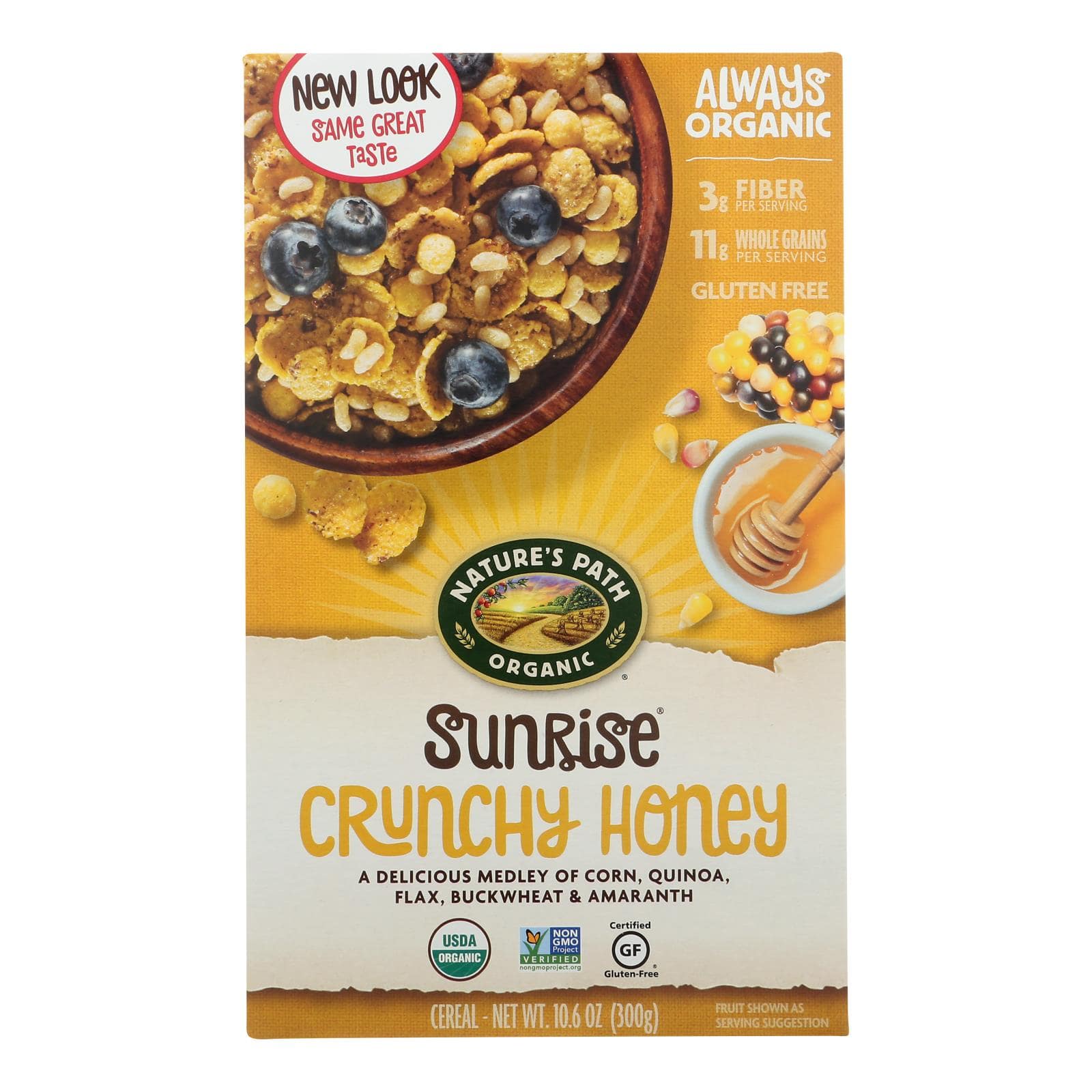 Nature's Path Organic Sunrise Cereal - Crunchy Honey - Case Of 12 - 10.6 Oz. | OnlyNaturals.us