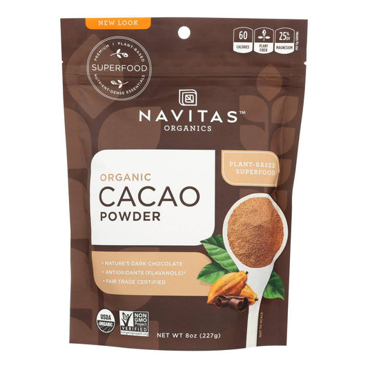 Buy Navitas Naturals Cacao Powder - Organic - Raw - 8 Oz - Case Of 12  at OnlyNaturals.us