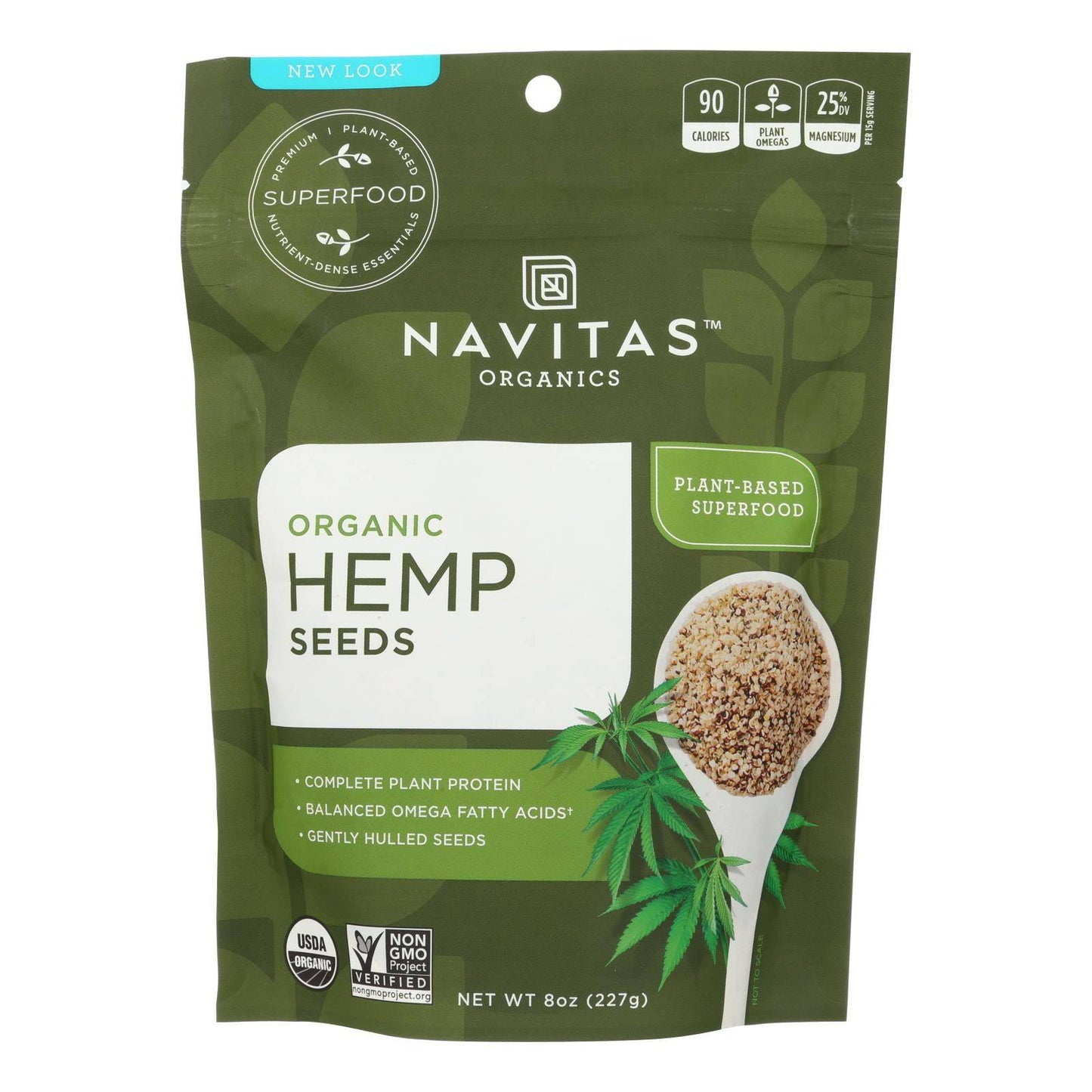 Navitas Naturals Hemp Seeds - Organic - Shelled - 8 Oz - Case Of 12 | OnlyNaturals.us