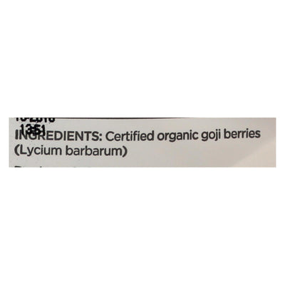 Navitas Naturals Goji Berries - Organic - Sun-dried - 8 Oz - Case Of 12 | OnlyNaturals.us