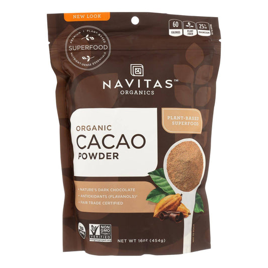 Buy Navitas Naturals Cacao Powder - Organic - Raw - 16 Oz - Case Of 6  at OnlyNaturals.us