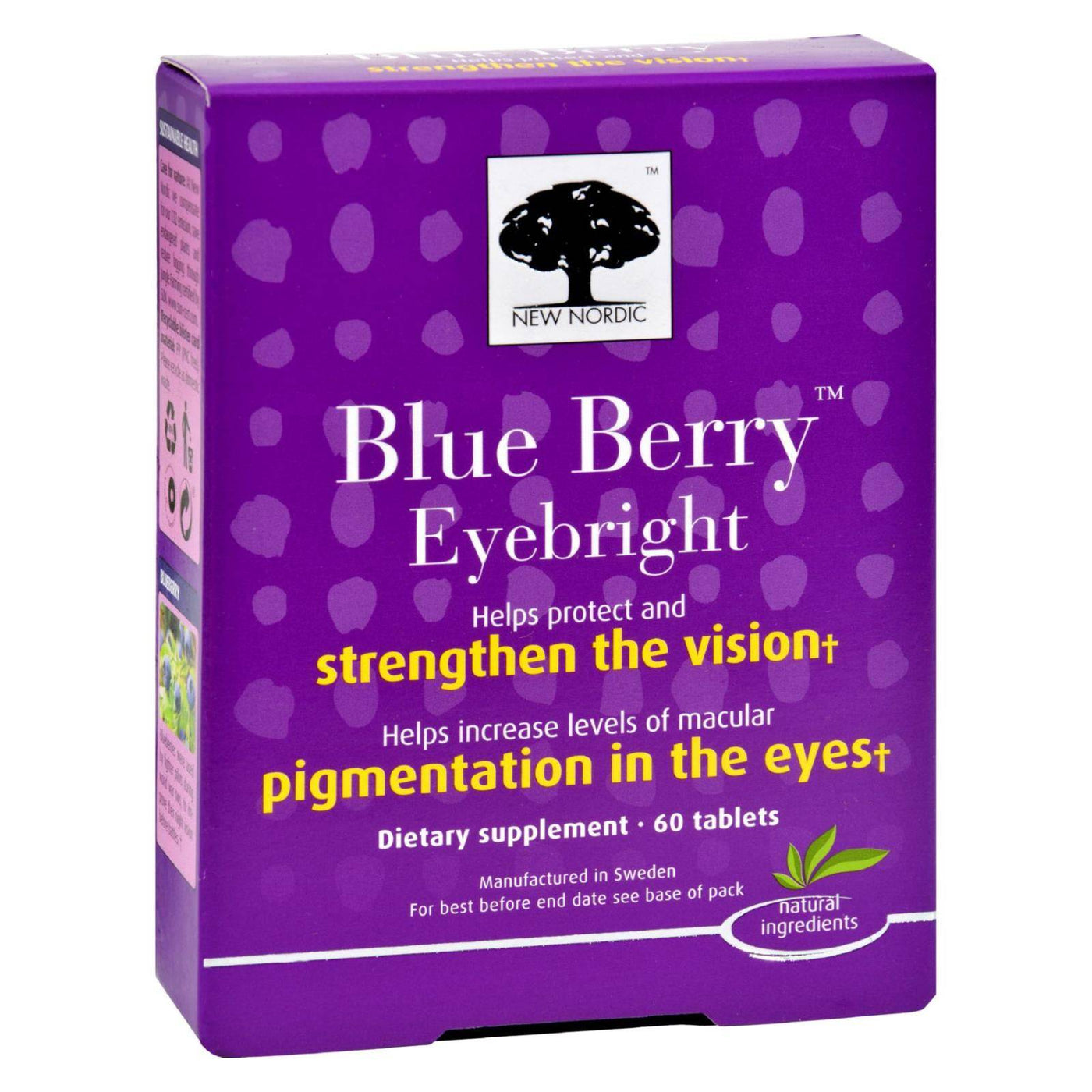 Buy New Nordic Blue Berry Eyebright - 60 Tablets  at OnlyNaturals.us