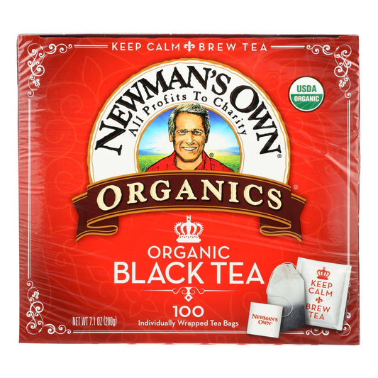 Newman's Own Organics Organic Black Tea - Case Of 5 - 100 Bags | OnlyNaturals.us