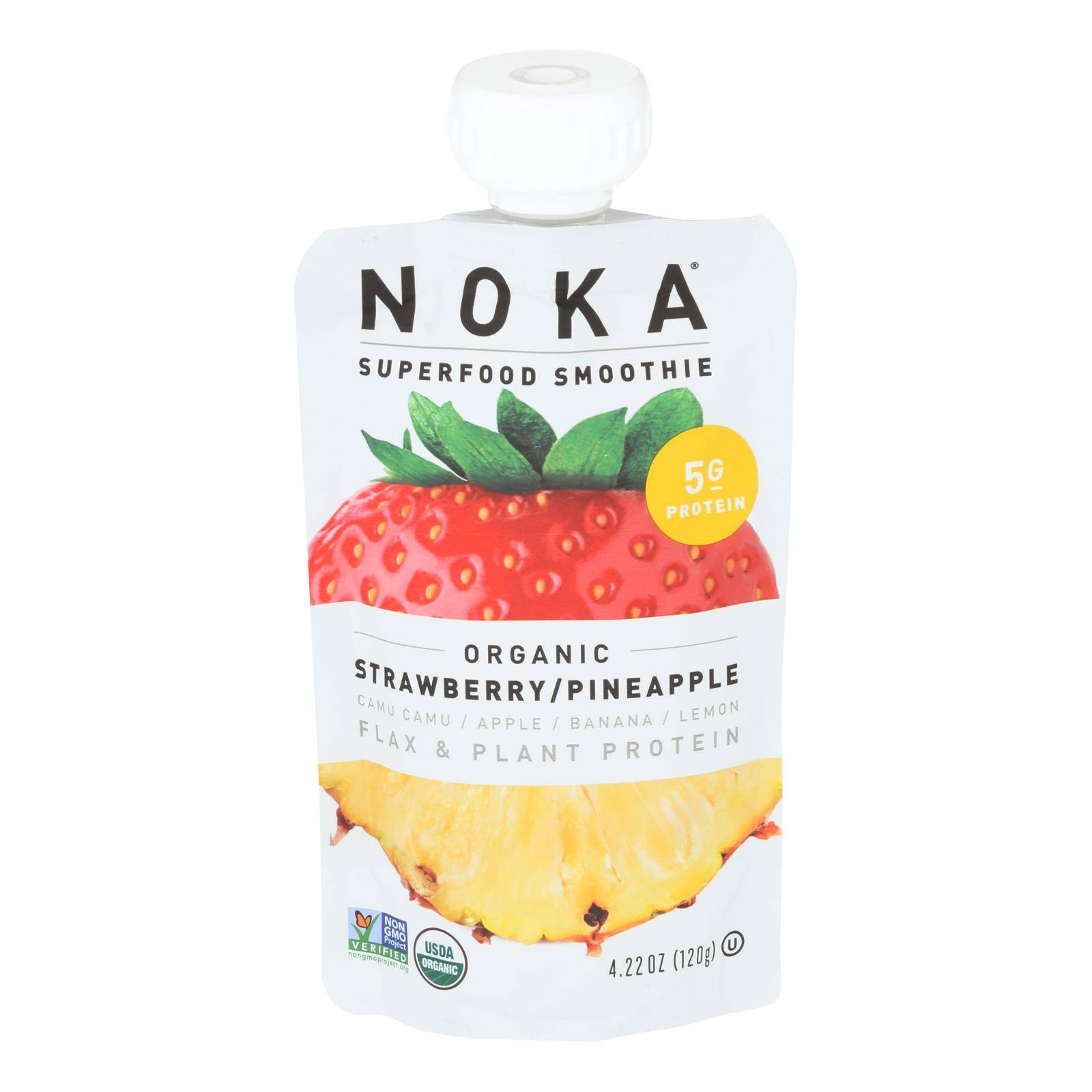 Noka - Smoothie Straw Pineap - Case Of 6 - 4.22 Oz | OnlyNaturals.us