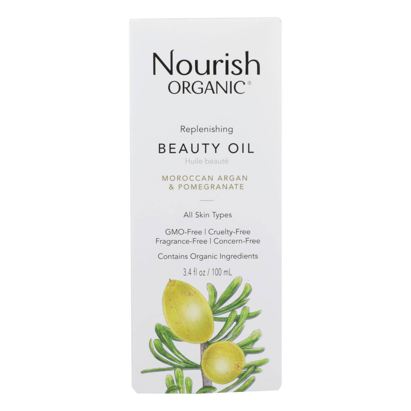 Nourish Organic Argan Oil - Replenishing Multi Purpose - 3.4 Oz | OnlyNaturals.us