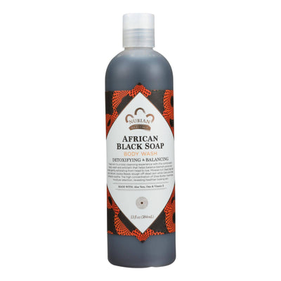Buy Nubian Heritage African Black Soap Body Wash And Scrub - 13 Fl Oz  at OnlyNaturals.us