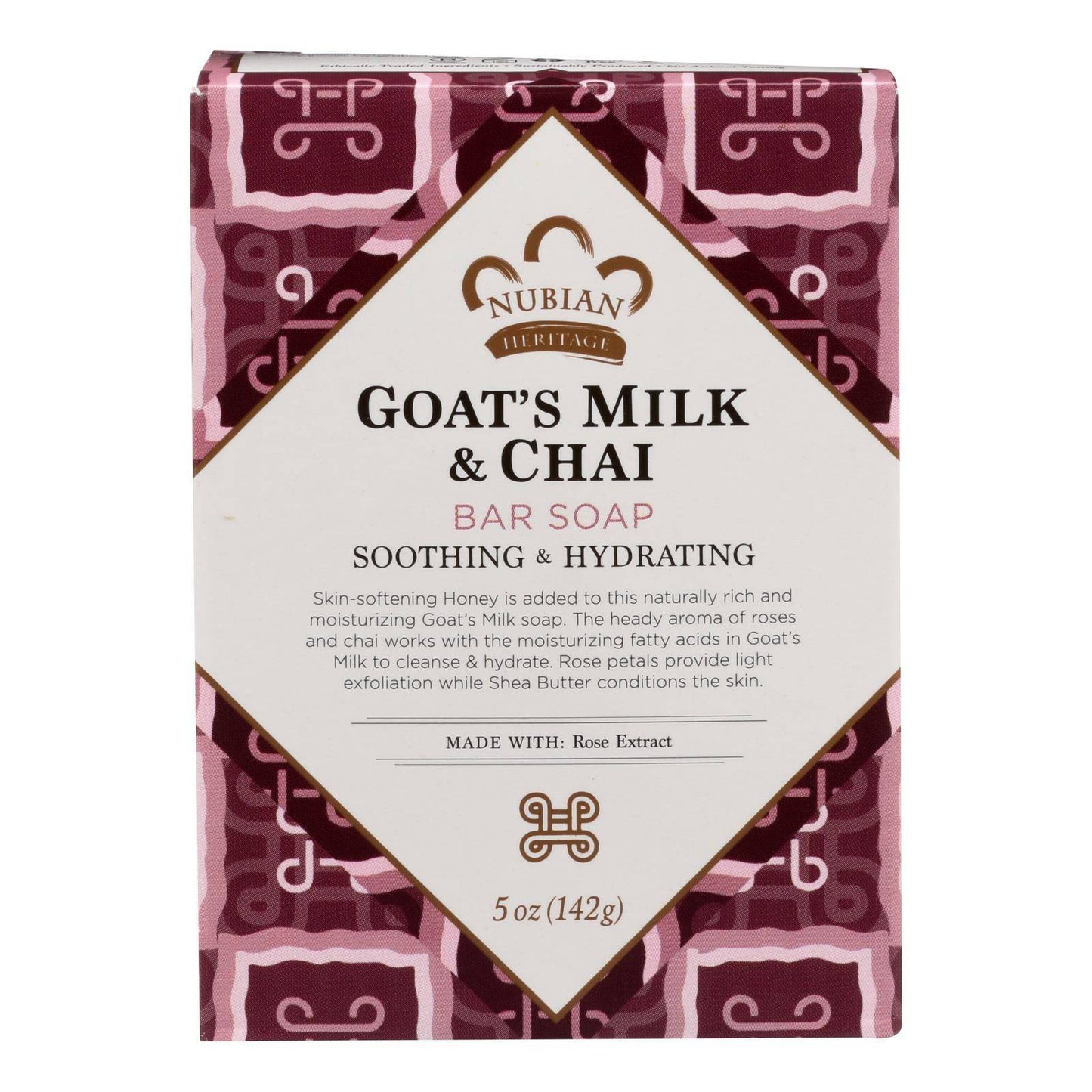 Buy Nubian Heritage Bar Soap Goat's Milk And Chai - 5 Oz  at OnlyNaturals.us