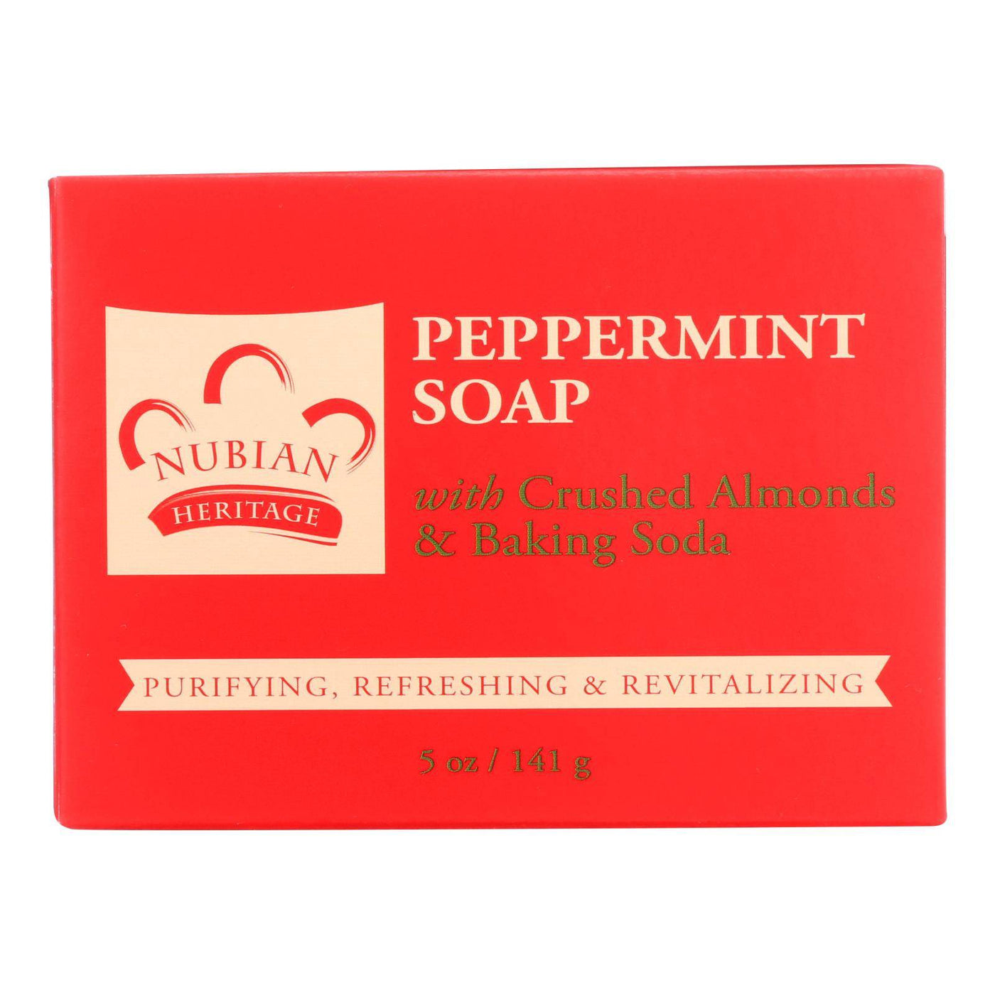 Buy Nubian Heritage Bar Soap Peppermint - 5 Oz  at OnlyNaturals.us