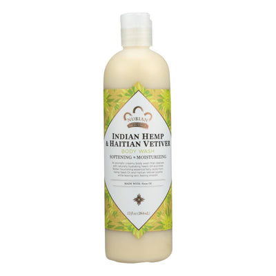 Nubian Heritage Body Wash Indian Hemp And Haitian Vetiver - 13 Fl Oz | OnlyNaturals.us