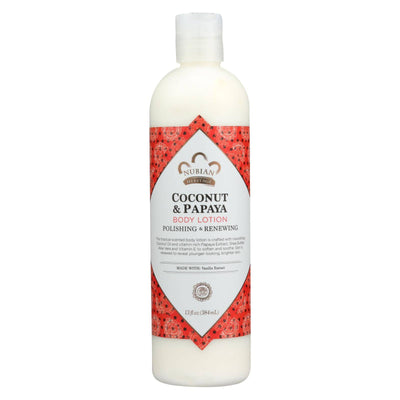 Nubian Heritage Lotion - Coconut And Papaya - 13 Oz | OnlyNaturals.us
