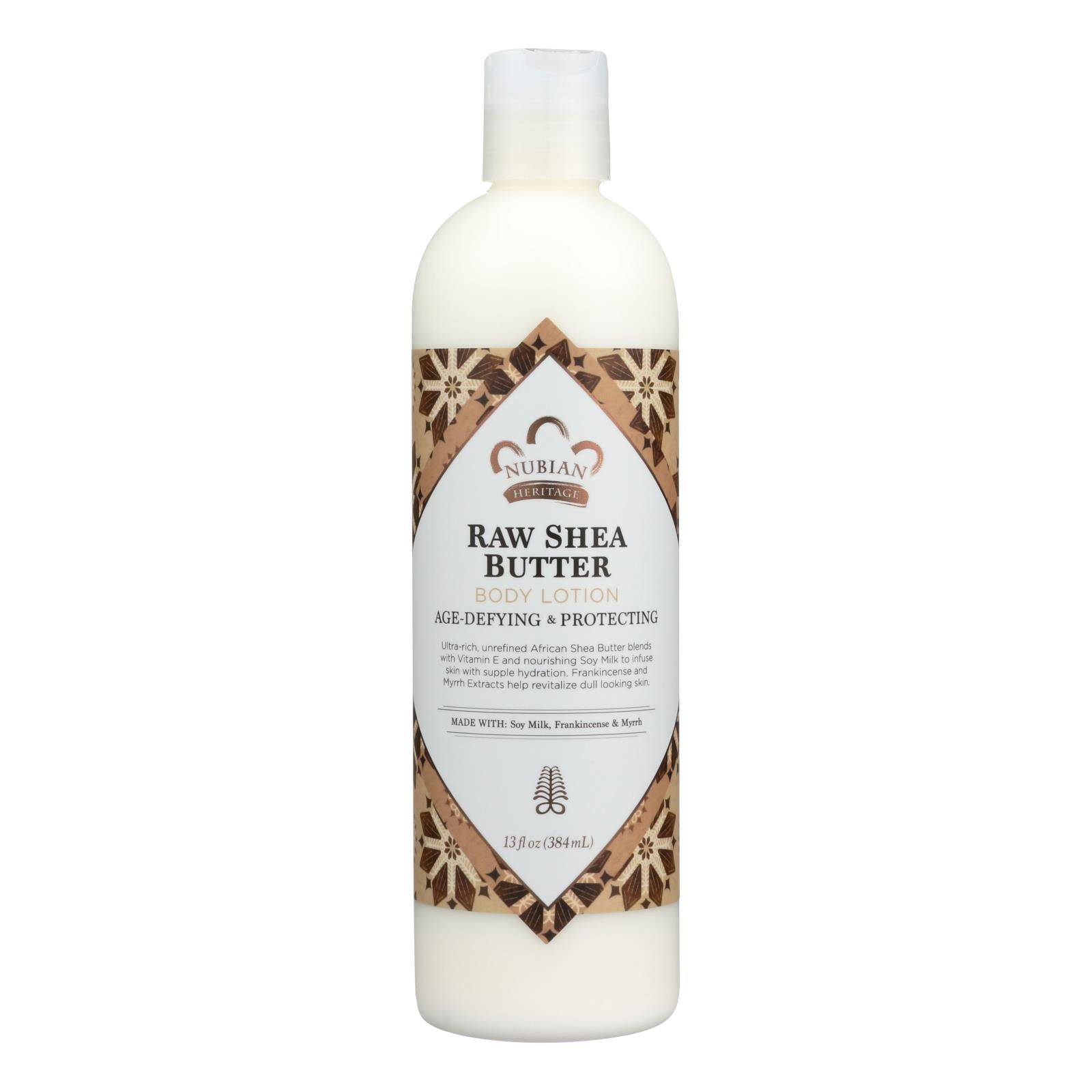 Nubian Heritage Lotion Raw Shea And Myrrh - 13 Oz | OnlyNaturals.us