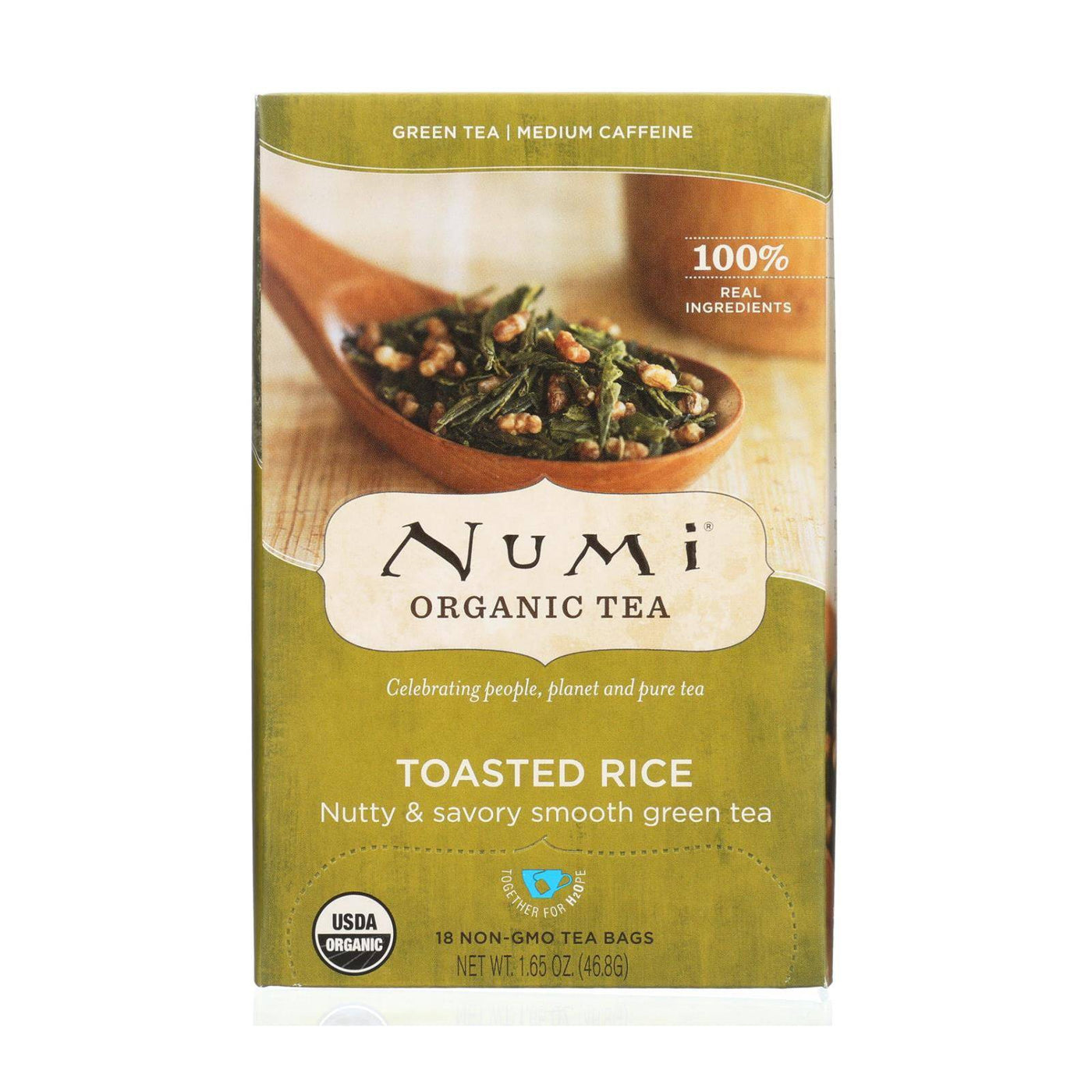 Numi Tea Toasted Rice Green Tea - Organic - Case Of 6 - 18 Bags | OnlyNaturals.us