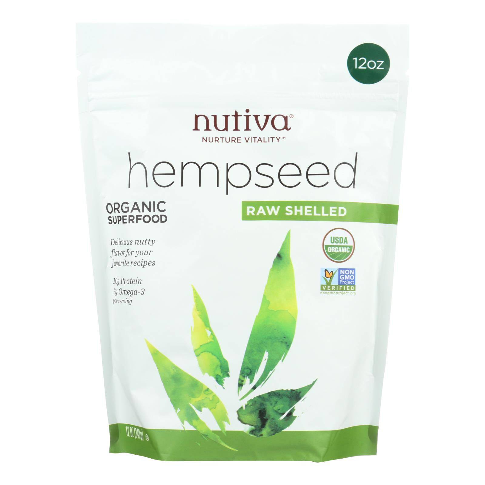 Buy Nutiva Hempseed - Organic - Shelled - 12 Oz  at OnlyNaturals.us