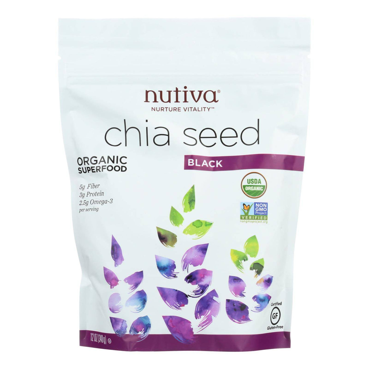 Buy Nutiva Organic Chia Seed - 12 Oz  at OnlyNaturals.us