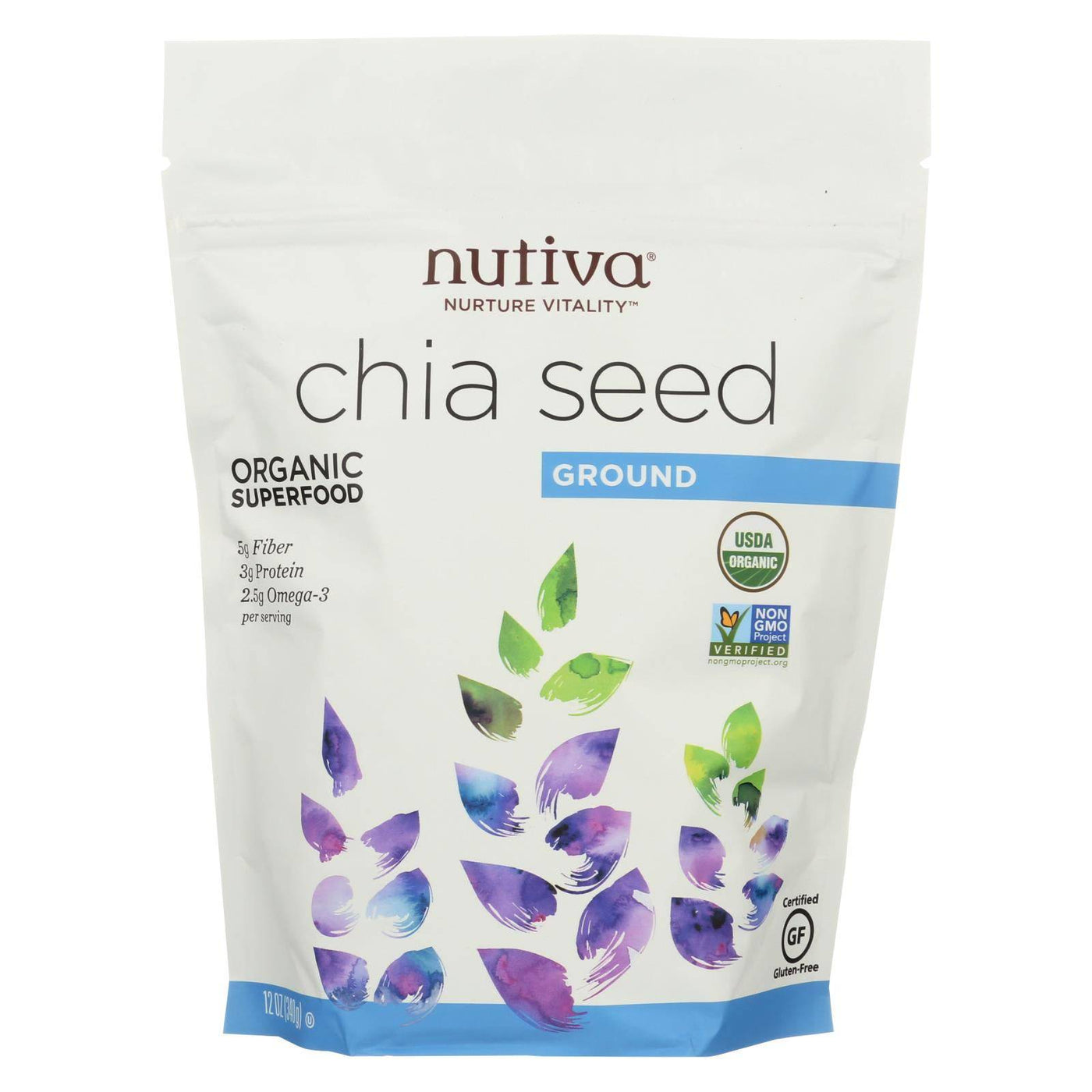 Buy Nutiva Organic Milled Chia Seeds - 14 Oz  at OnlyNaturals.us