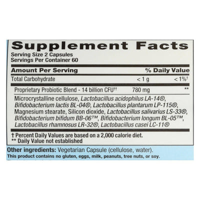 Buy Nutrition Now Pb 8 Pro-biotic Acidophilus For Life - 120 Vegetarian Capsules  at OnlyNaturals.us