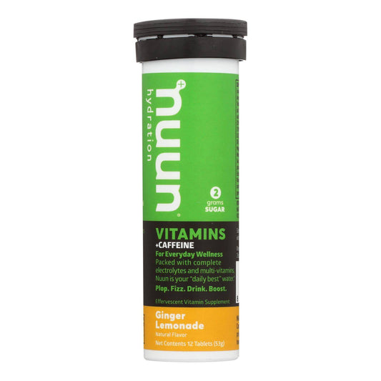 Nuun Hydration Drnk Tab - Ginger  Lemonade - Case Of 8 - 12 Tab | OnlyNaturals.us