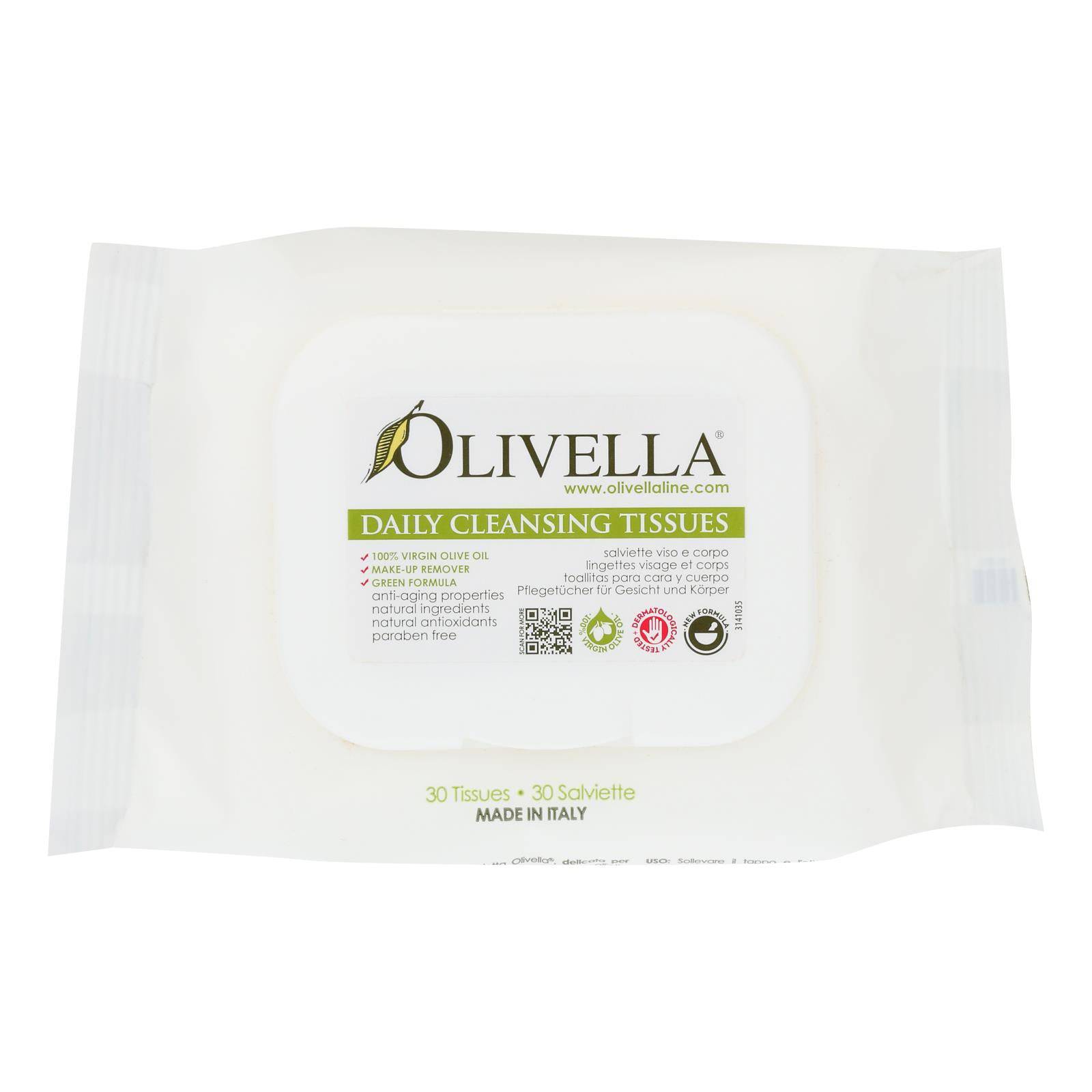 Buy Olivella Daily Facial Cleansing Tissues - 30 Tissues  at OnlyNaturals.us