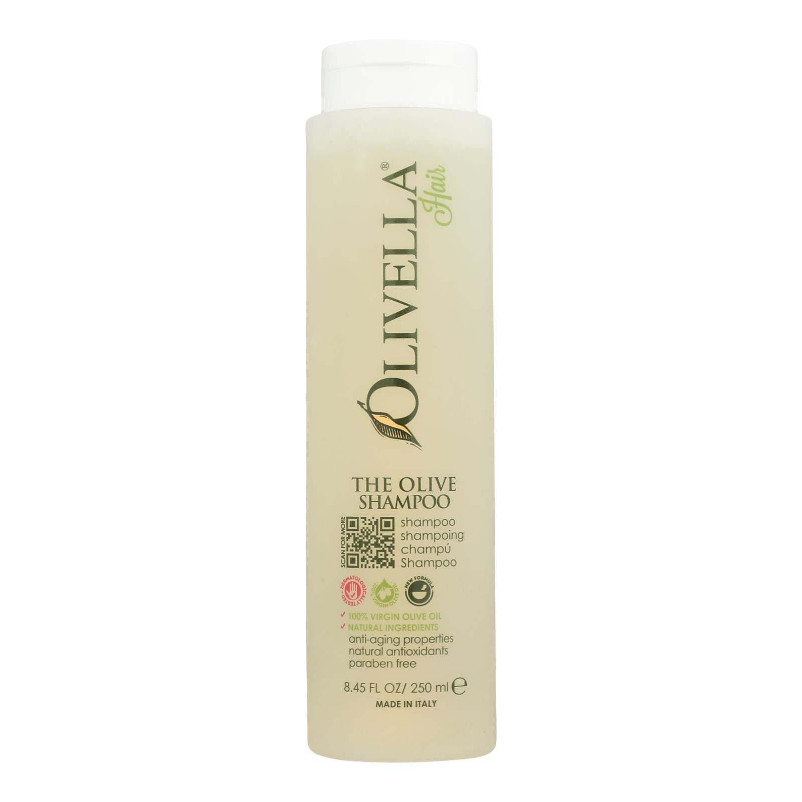 Olivella The Olive Shampoo Natural Formula - 8.5 Fl Oz | OnlyNaturals.us