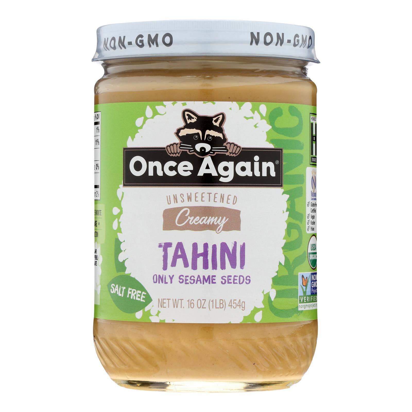 Once Again - Tahini Sesame - Case Of 6-16 Oz | OnlyNaturals.us