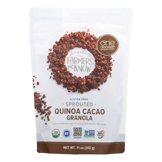 Buy One Degree Organic Foods Quinoa Cacao Granola - Sprouted Oat - Case Of 6 - 11 Oz.  at OnlyNaturals.us