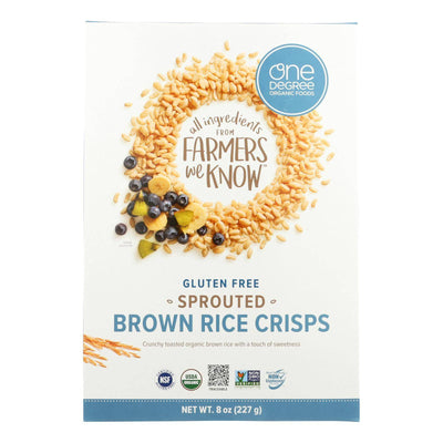 One Degree Organic Foods Sprouted Brown Rice - Crisps Cereal - Case Of 6 - 8 Oz. | OnlyNaturals.us