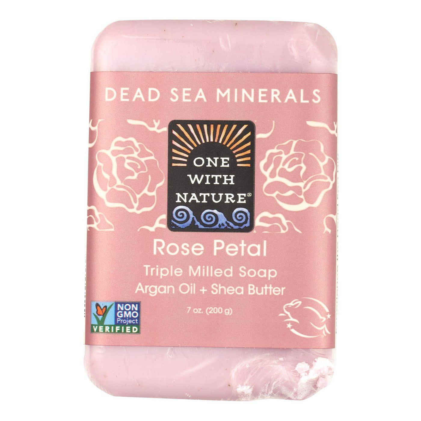 Buy One With Nature Dead Sea Mineral Rose Petal Soap - 7 Oz  at OnlyNaturals.us