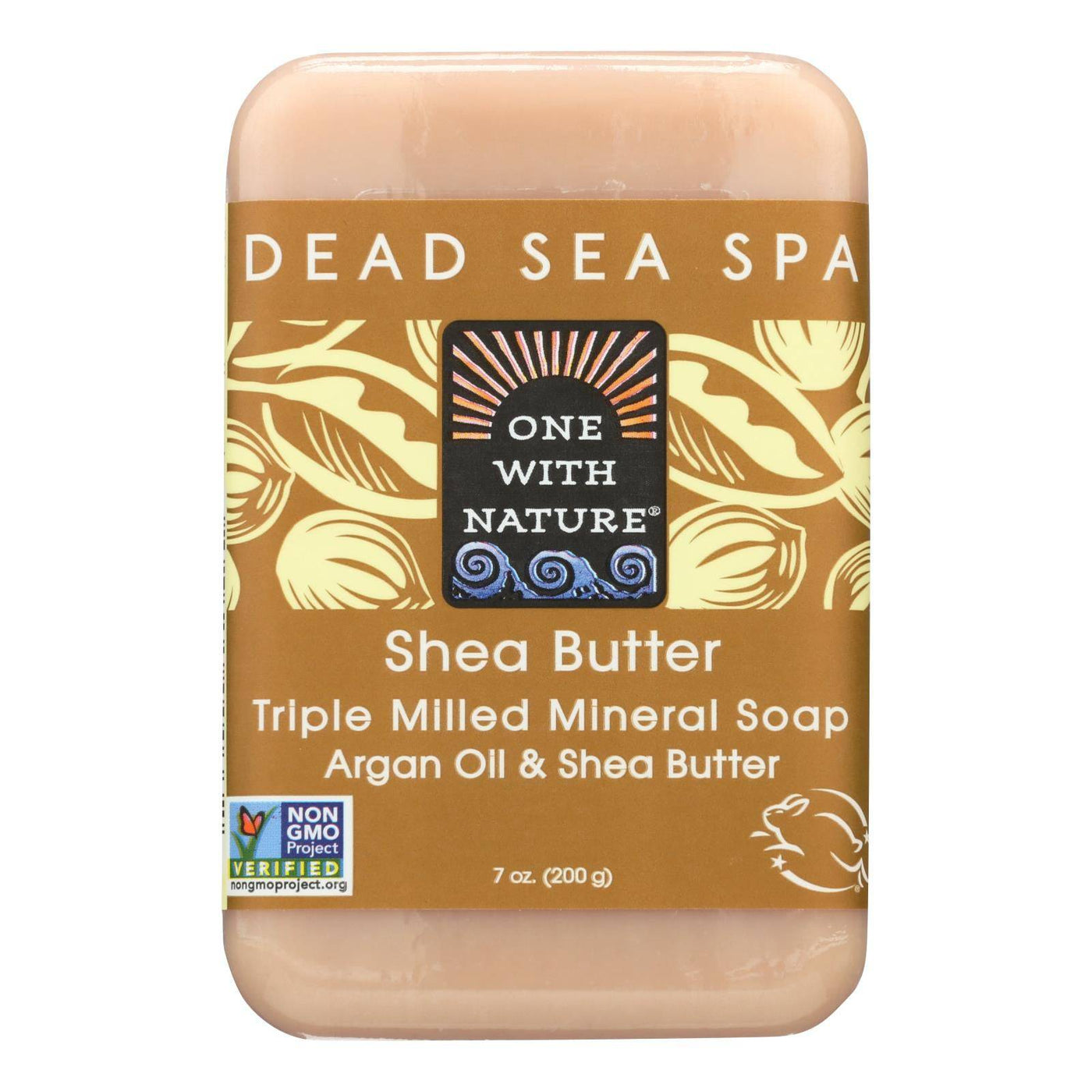 One With Nature Dead Sea Mineral Shea Butter Soap - 7 Oz | OnlyNaturals.us