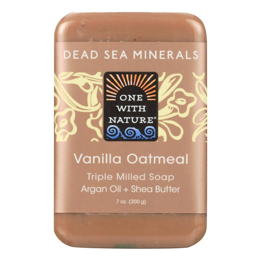 Buy One With Nature Dead Sea Mineral Vanilla Oatmeal Soap - 7 Oz  at OnlyNaturals.us