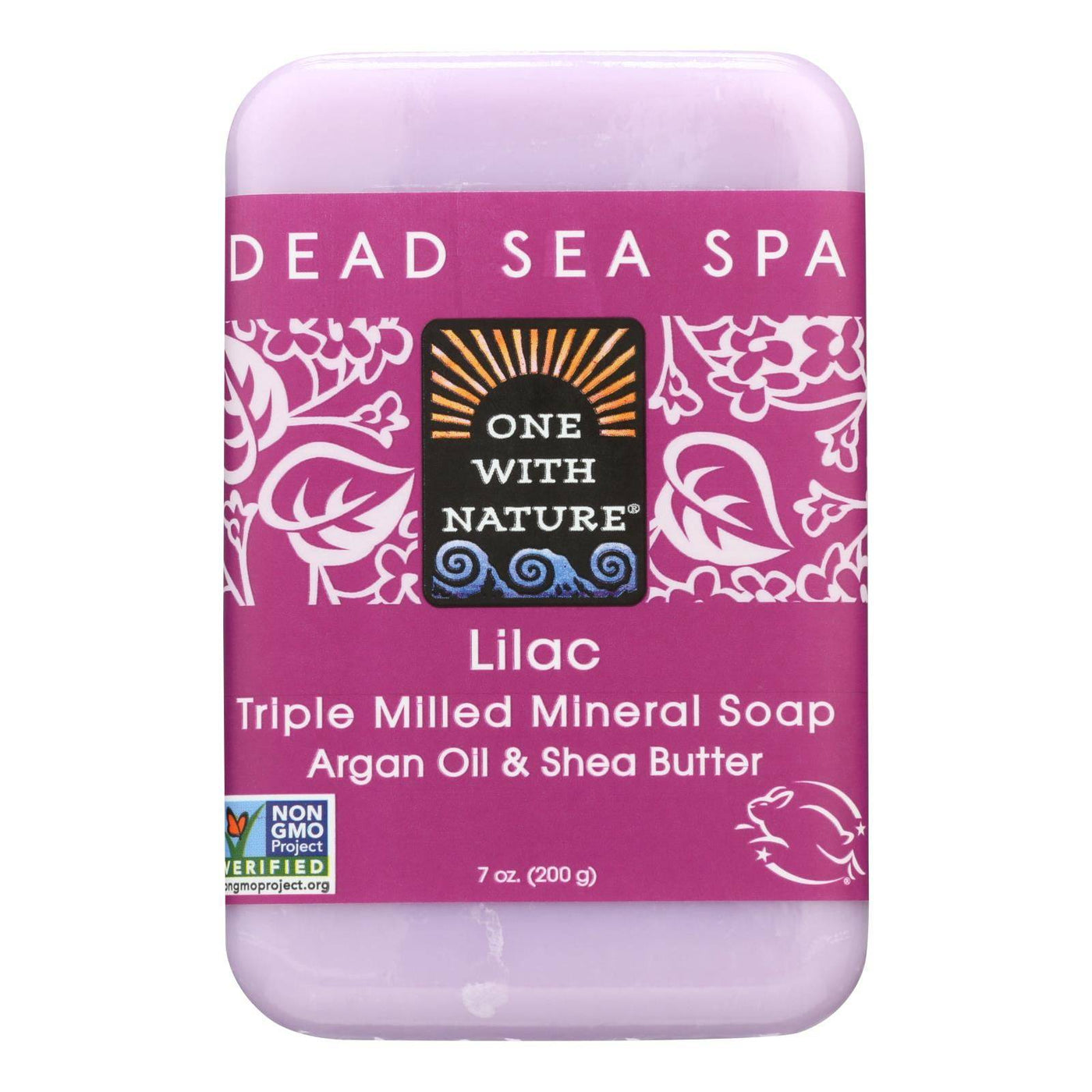 One With Nature Triple Milled Soap Bar - Lilac - 7 Oz | OnlyNaturals.us