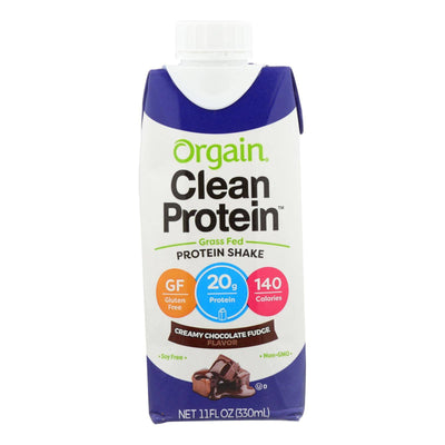 Orgain Organic Protein Shakes - Creamy Chocolate Fudge - Case Of 12 - 11 Fl Oz. | OnlyNaturals.us