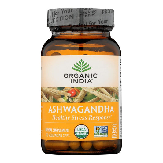 Buy Organic India Wellness Supplements, Ashwagandha  - 1 Each - 90 Vcap  at OnlyNaturals.us