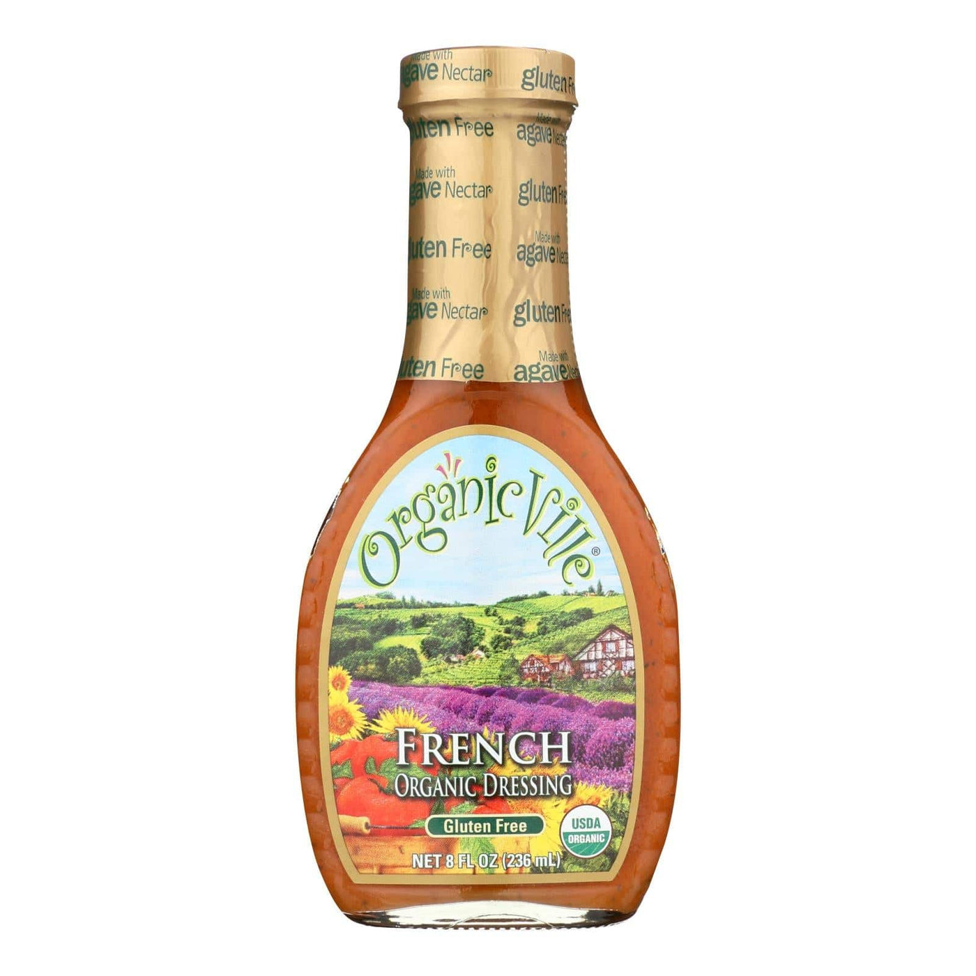 Buy Organic Ville Organic Dressing - French - Case Of 6 - 8 Fl Oz.  at OnlyNaturals.us