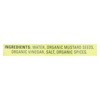 Organic Ville Organic Mustard - Stone Ground - Case Of 12 - 12 Oz. | OnlyNaturals.us