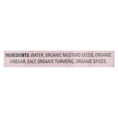 Organic Ville Stone Ground Organic - Mustard - Case Of 12 - 12 Oz. | OnlyNaturals.us