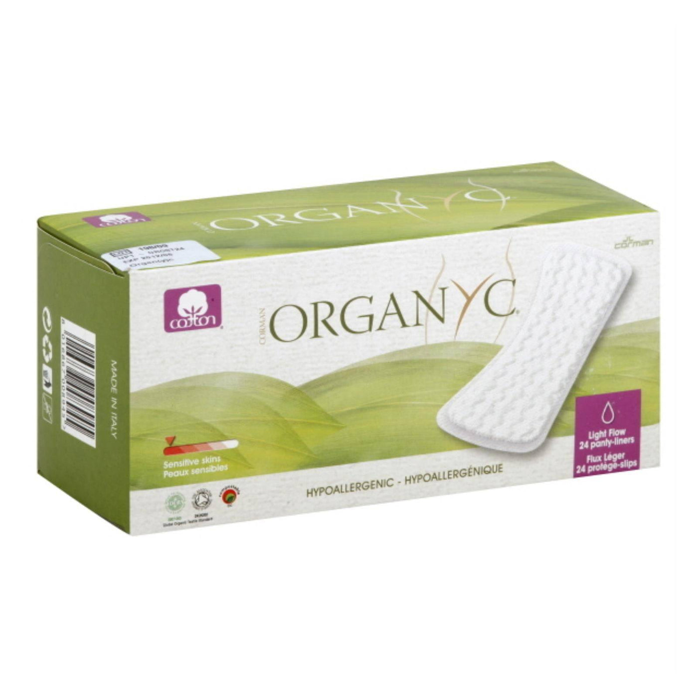 Buy Organyc Cotton Flat Panty Liners - 24 Pack  at OnlyNaturals.us