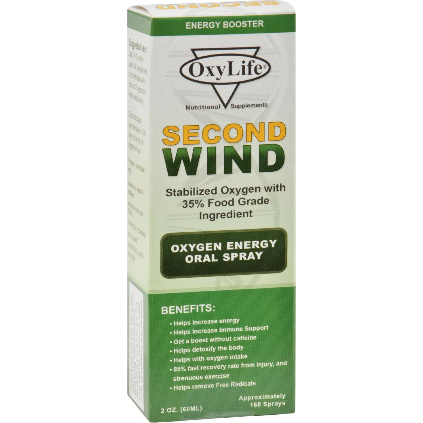 Oxylife Products - Oxylife Second Wind O2 Mn - 1 Each - 2 Oz | OnlyNaturals.us