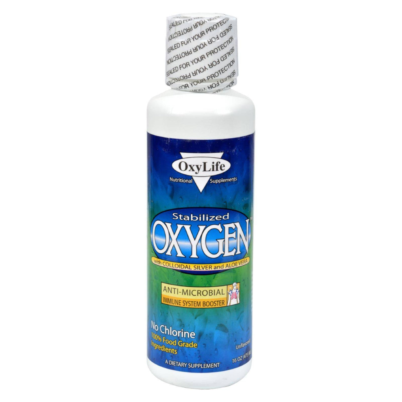 Oxylife Oxygen With Colloidal Silver Plain - 16 Fl Oz | OnlyNaturals.us