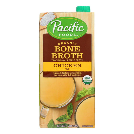 Pacific Natural Foods - Broth Bone Chicken - Case Of 12 - 32 Oz | OnlyNaturals.us