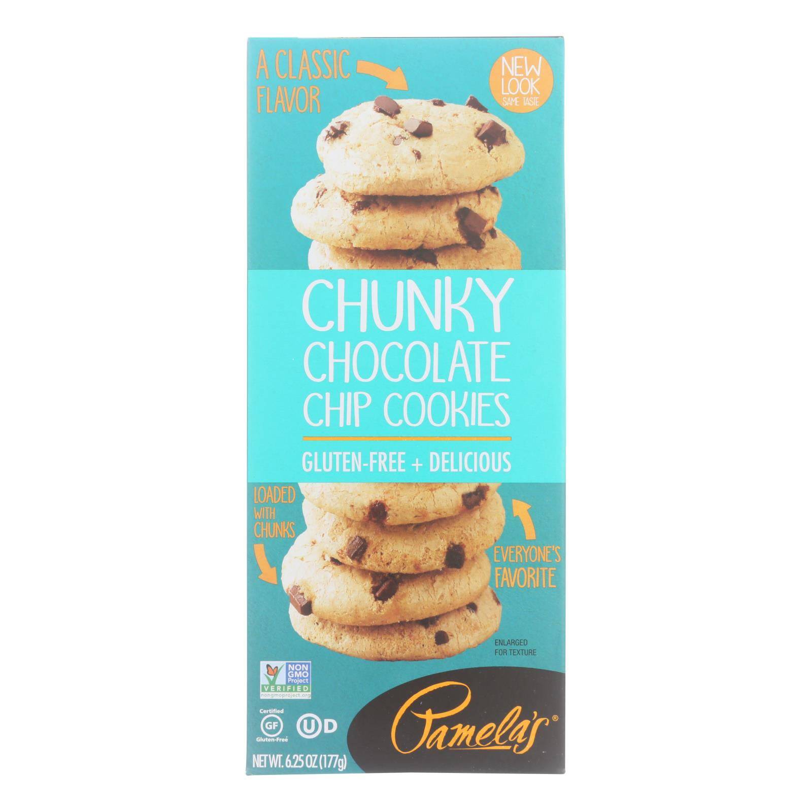 Pamela's Products - Cookies - Chunky Chocolate Chip - Gluten-free - Case Of 6 - 6.25 Oz. | OnlyNaturals.us