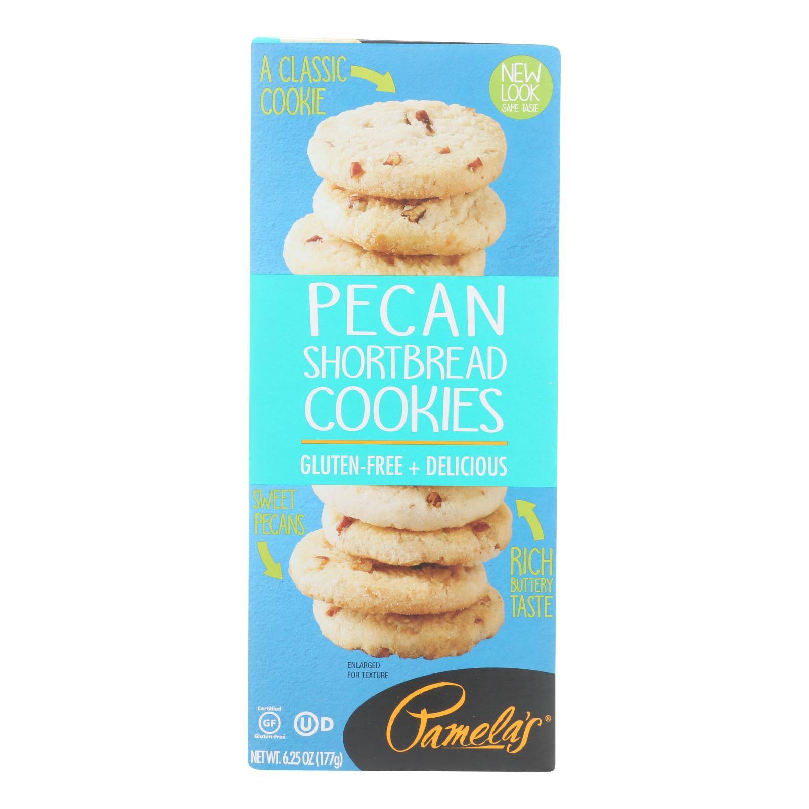 Pamela's Products - Cookies - Pecan Shortbread - Gluten-free - Case Of 6 - 6.25 Oz. | OnlyNaturals.us