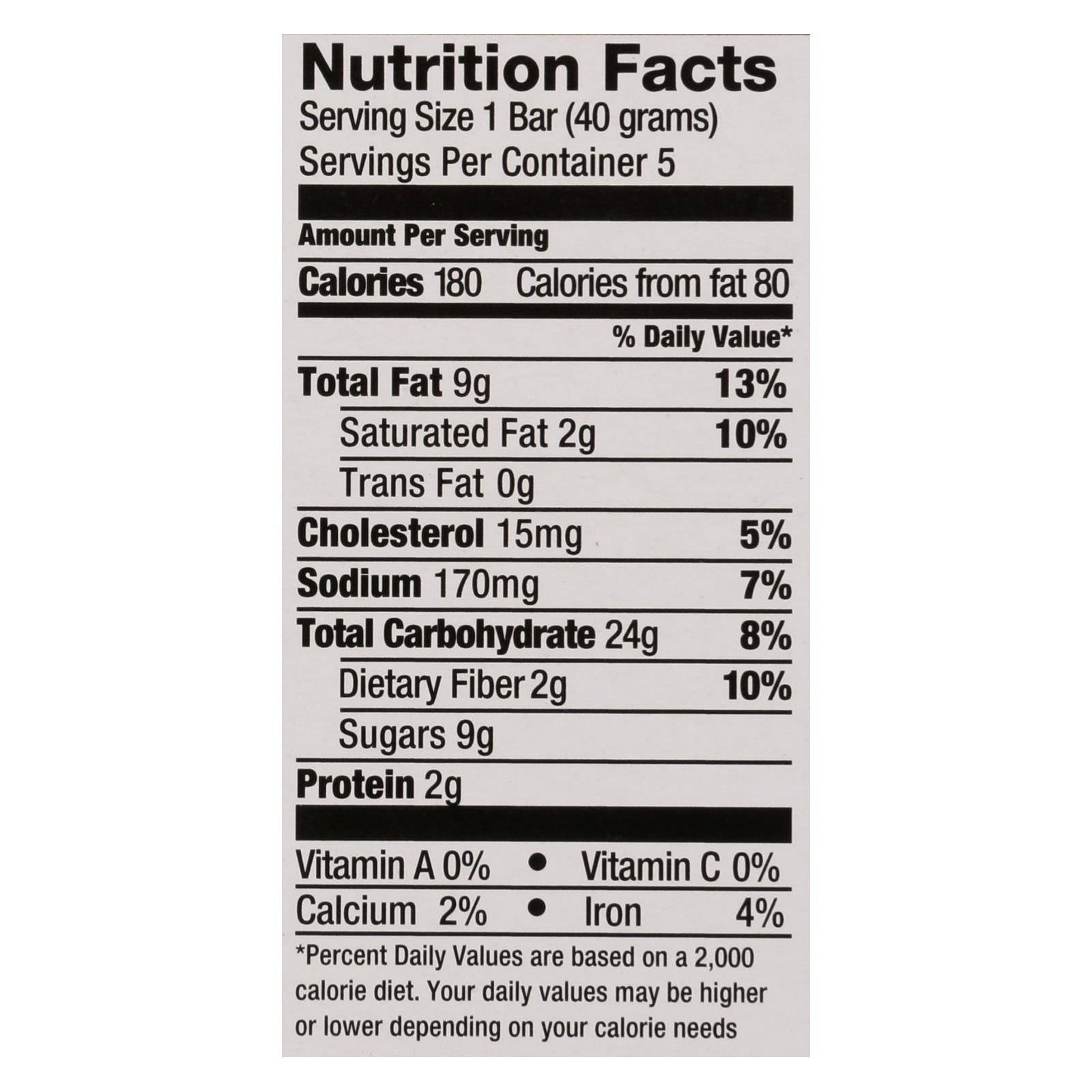 Pamela's Products - Oat Chocolate Chip Whenever Bars - Peanut Butter - Case Of 6 - 1.41 Oz. | OnlyNaturals.us