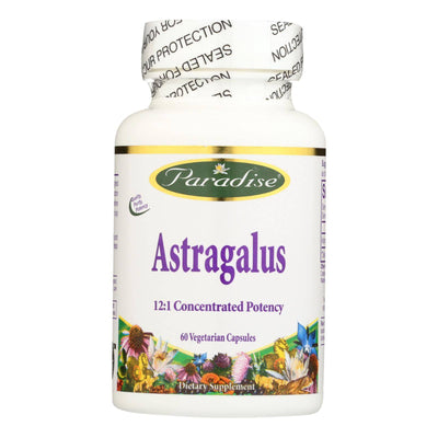 Paradise Herbs Astragalus - 60 Vegetarian Capsules | OnlyNaturals.us