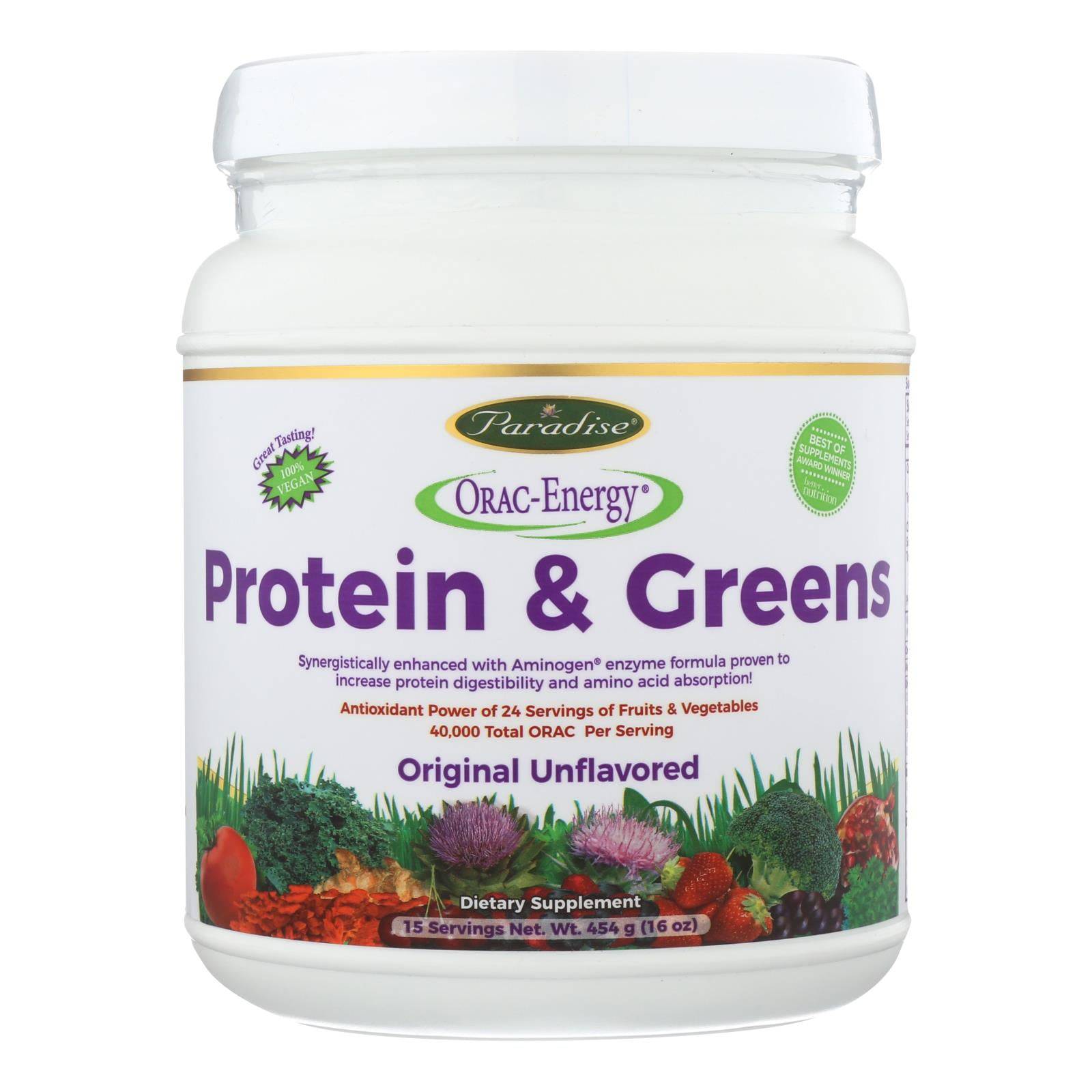 Buy Paradise Herbs Orac Energy Protein Greens - 16 Oz  at OnlyNaturals.us